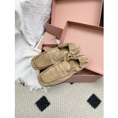 여성 미우미우 메리제인 발레 슈즈