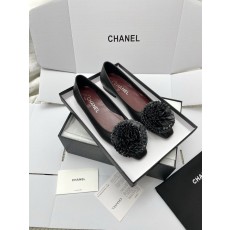 샤넬 여성 플라워 장식 플랫 샌들