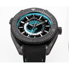 오메가 씨마스터 플래닛 오션 월드타임 ‘딥 블랙’ 45.5mm