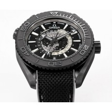 오메가 씨마스터 플래닛 오션 월드타임 ‘딥 블랙’ 45.5mm