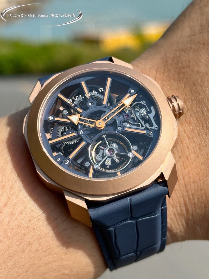 BVLGARI 불가리 Octo Roma Skeleton Tourbillon