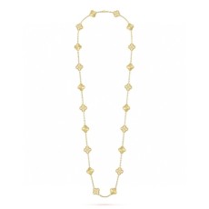 반클리프 여성 클래식 알함브라 20플라워 레이저 컷 목걸이