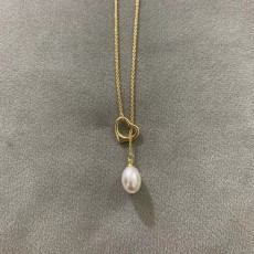 티파니 여성 클래식 오픈 하트 진주 초커 목걸이