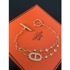 에르메스 여성 클래식 더블 피그노즈 팔찌