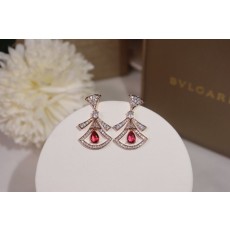 불가리 여성 클래식 마그니피센트 인스피레이션 솔레일 레드 루비 귀걸이