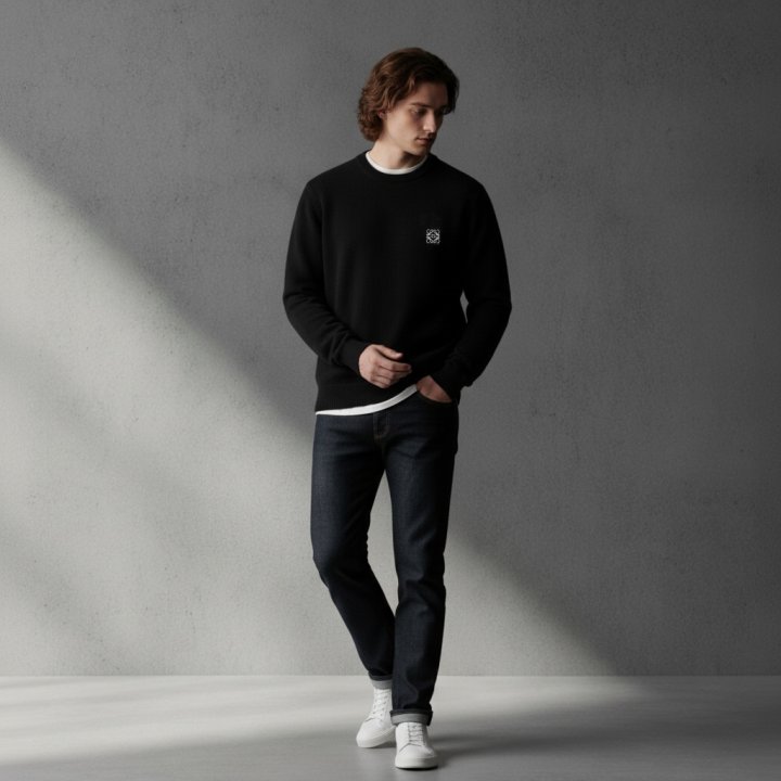 로에베 100% 울 크루넥 니트 / 매장판